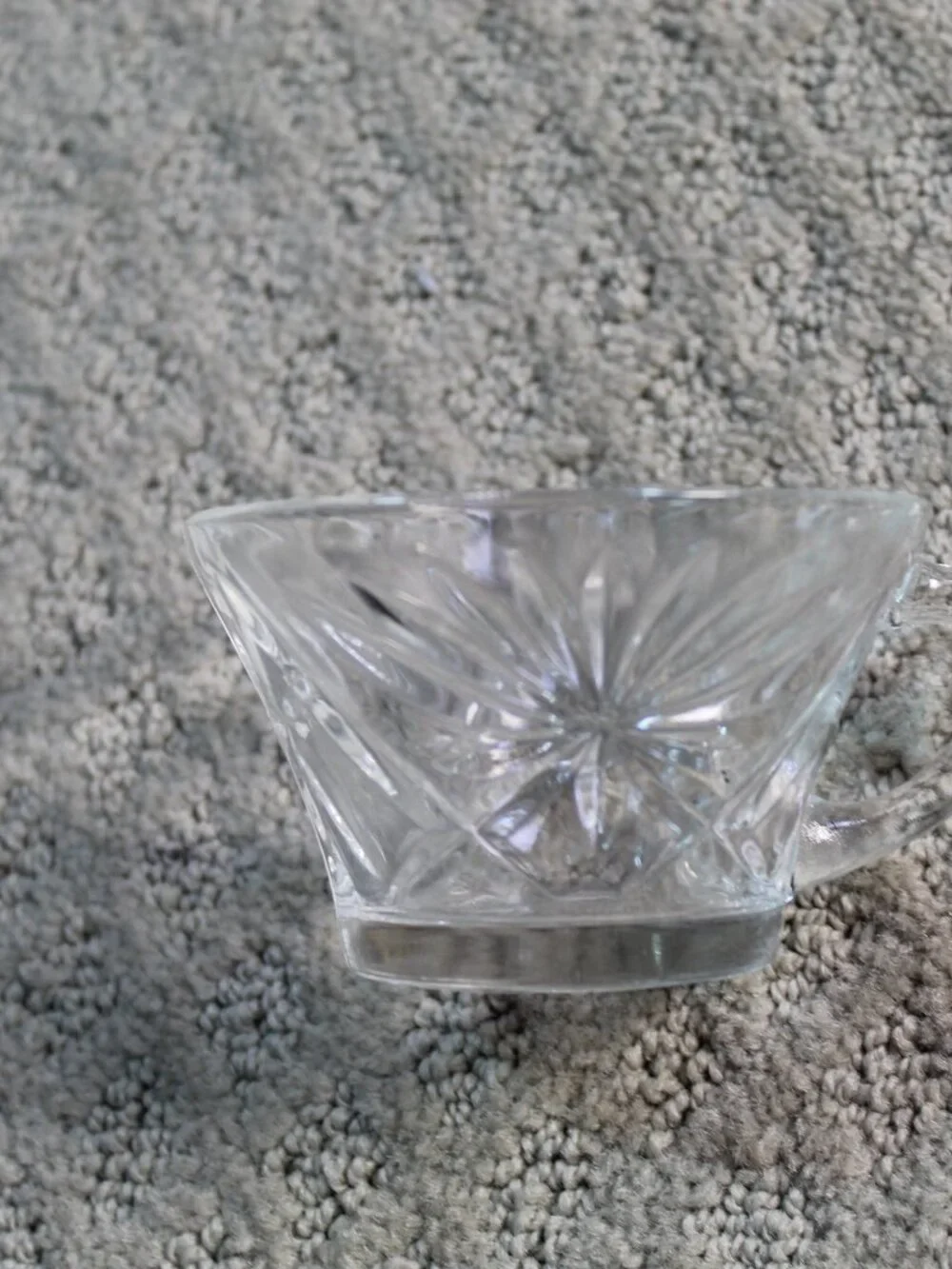 Set of 14 Clear Star Pattern Punch Cups
